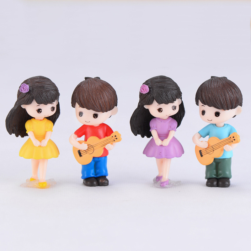 Guitar Couple Lover Miniature  - Home Decor Korea ulasan dan harga