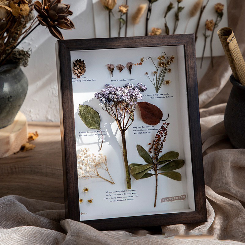 Stereo Hollow 3cm Solid Wood D - Bamboo Photo Frame ulasan dan harga
