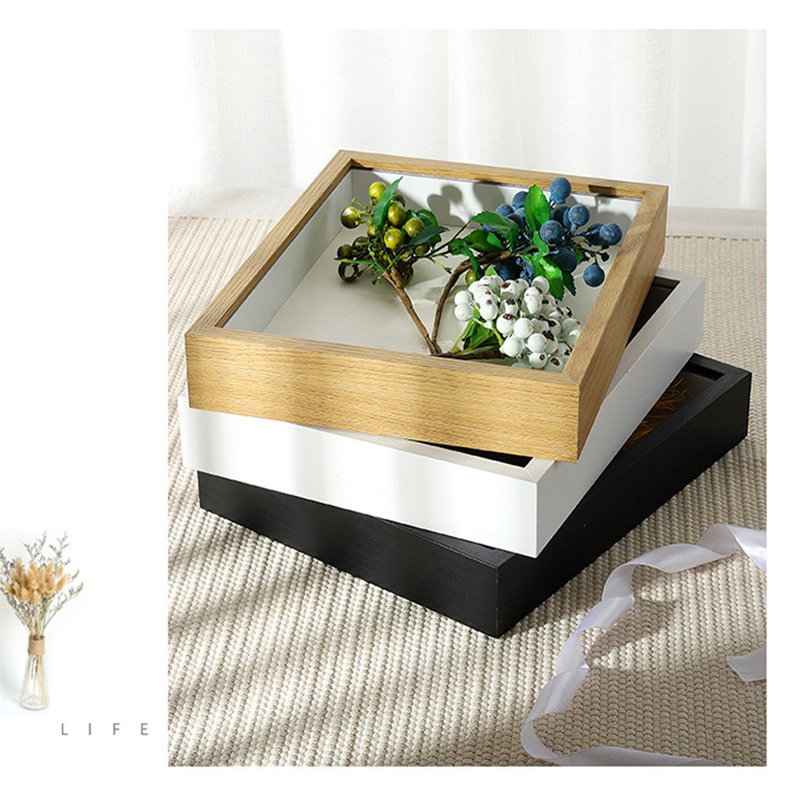 Stereo Hollow 3cm Solid Wood D - Bamboo Photo Frame ulasan dan harga