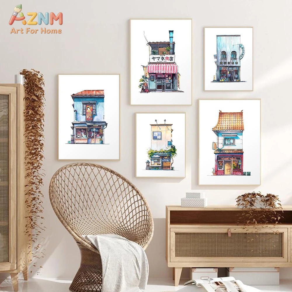 AZNM Japanese Storefront Water - Home Decor Tokyo ulasan dan harga