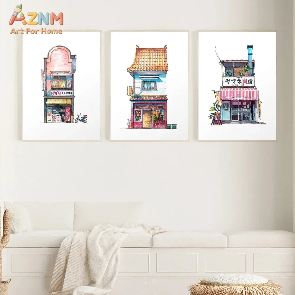 AZNM Japanese Storefront Water - Home Decor Tokyo ulasan dan harga