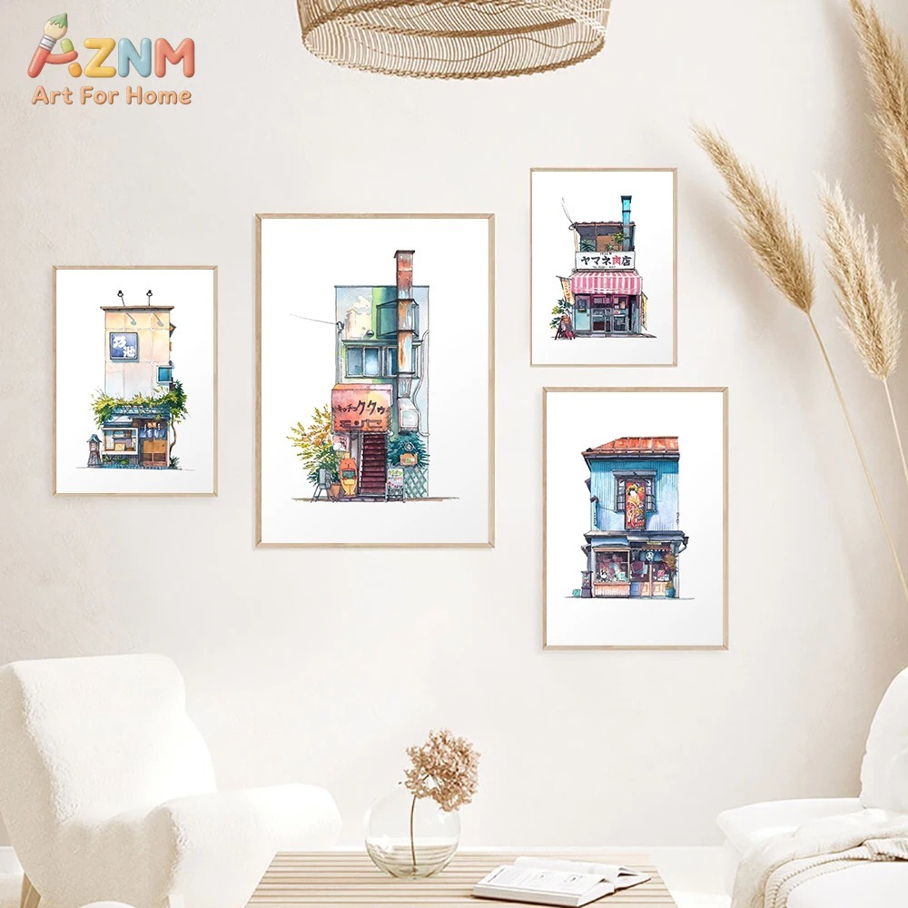 AZNM Japanese Storefront Water - Home Decor Tokyo ulasan dan harga