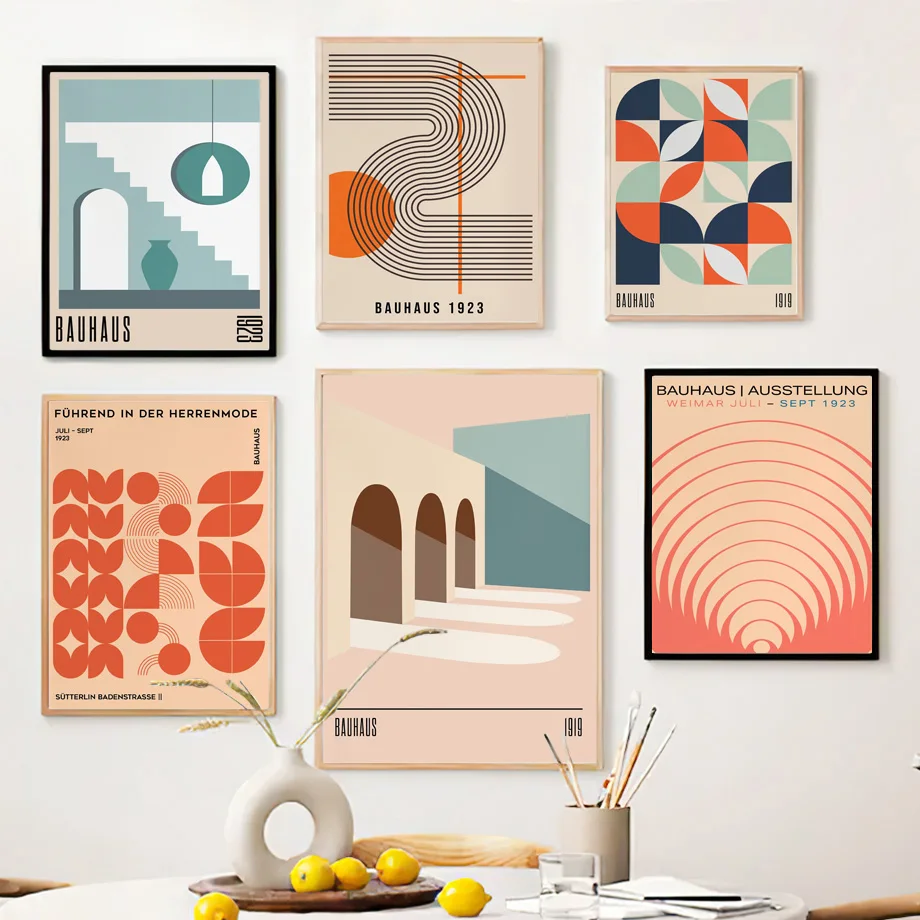 Bauhaus Expo Canvas Wall Art - - Home Decor Expo ulasan dan harga