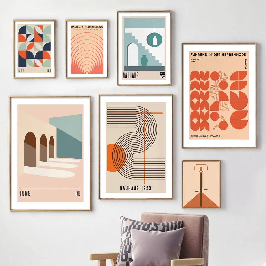 Bauhaus Expo Canvas Wall Art - - Home Decor Expo ulasan dan harga