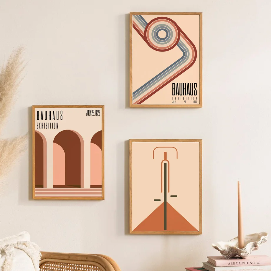 Bauhaus Expo Canvas Wall Art - - Home Decor Expo ulasan dan harga
