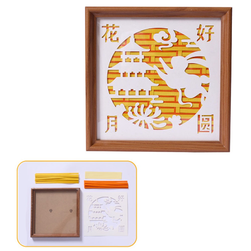 Retro Mid-Autumn Festival Gift - Bamboo Photo Frame ulasan dan harga