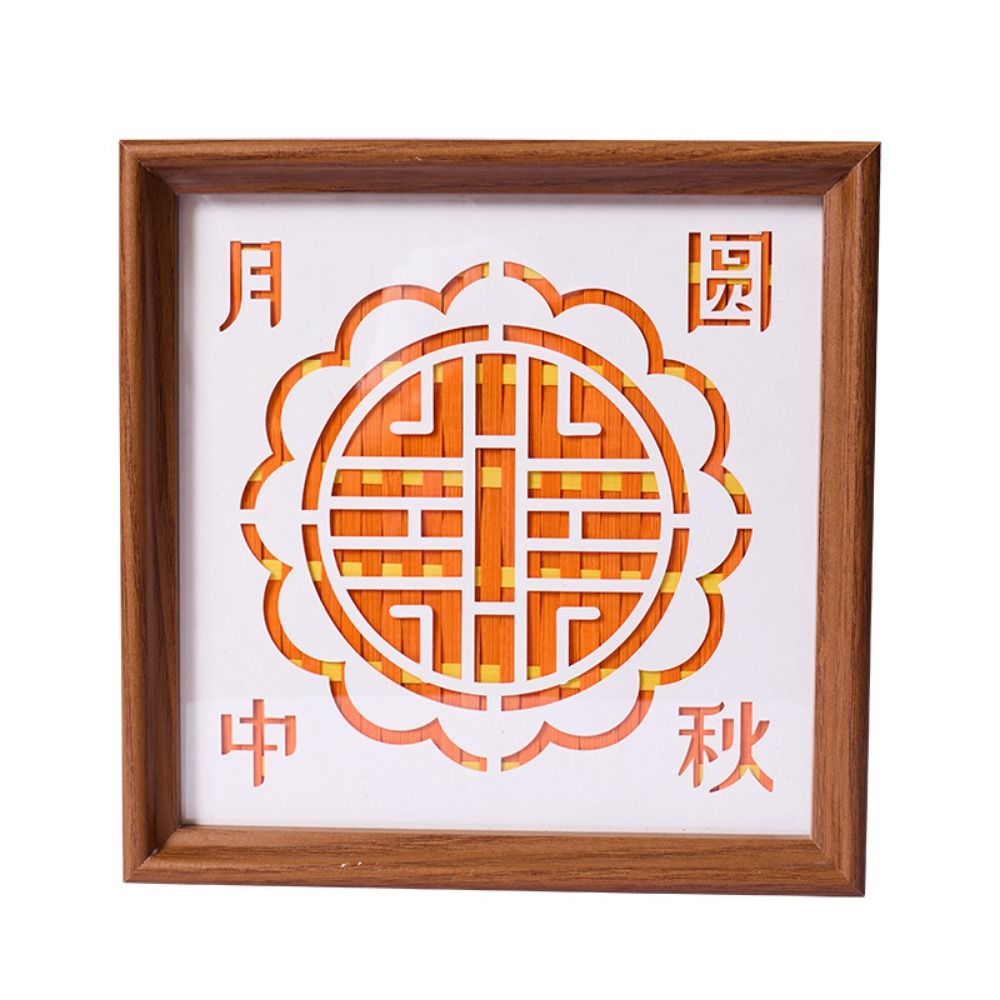 Retro Mid-Autumn Festival Gift - Bamboo Photo Frame ulasan dan harga