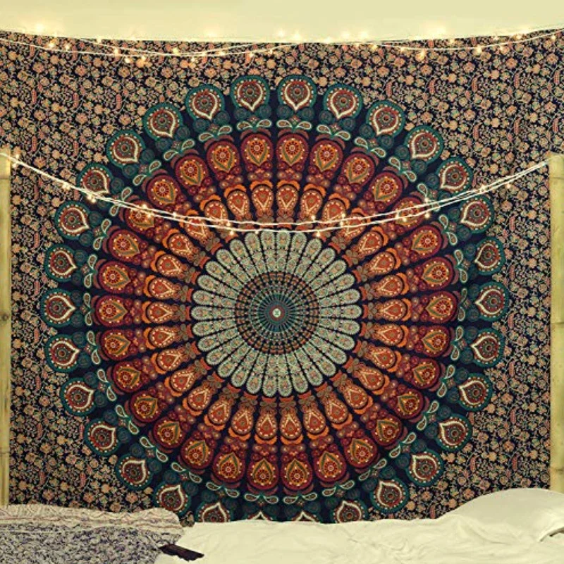 Hippie Mandala Tapestrys India - Home Decor Hippie ulasan dan harga
