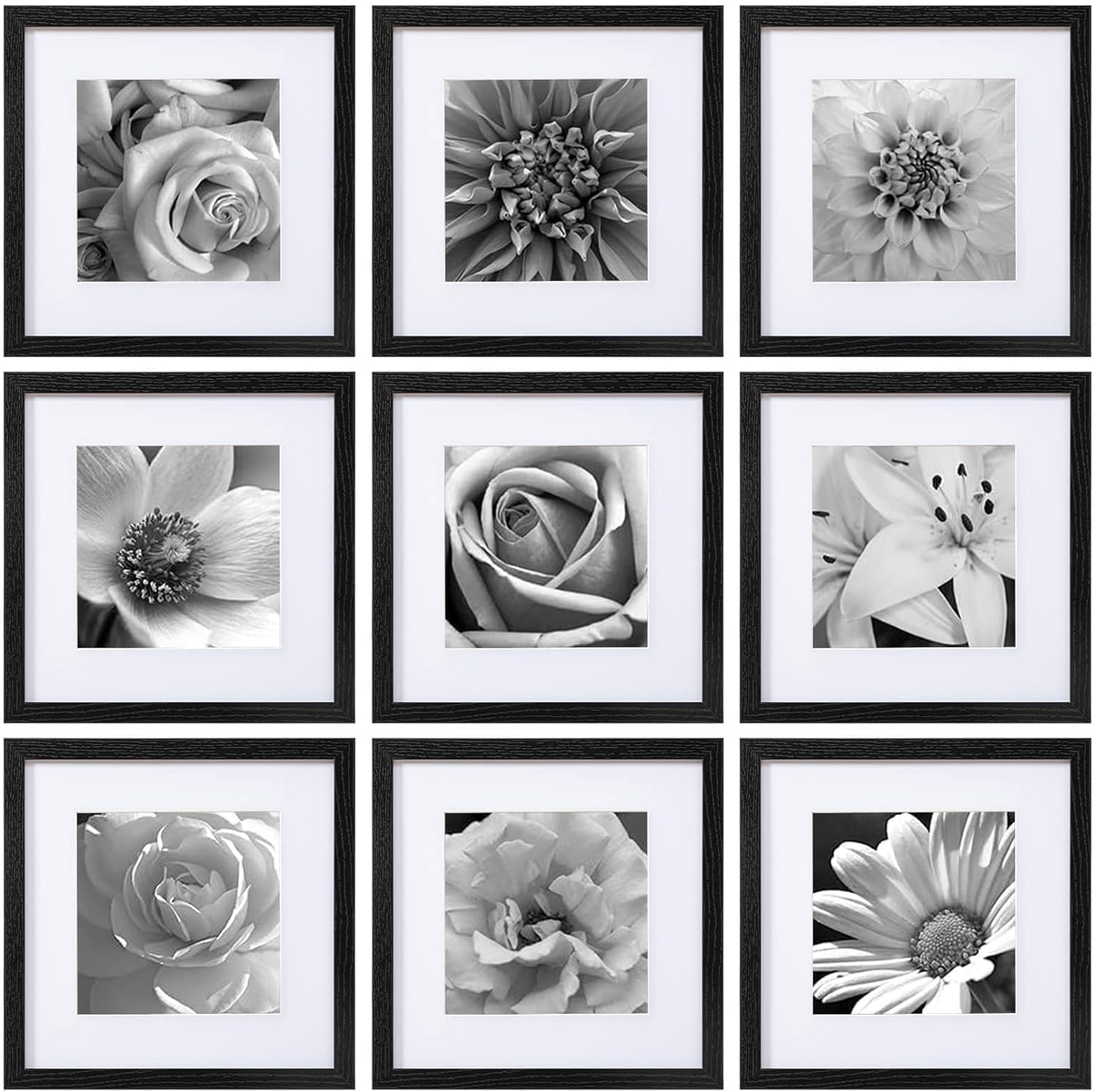 12x12 Picture Frames Set of 9  - Bamboo Photo Frame ulasan dan harga