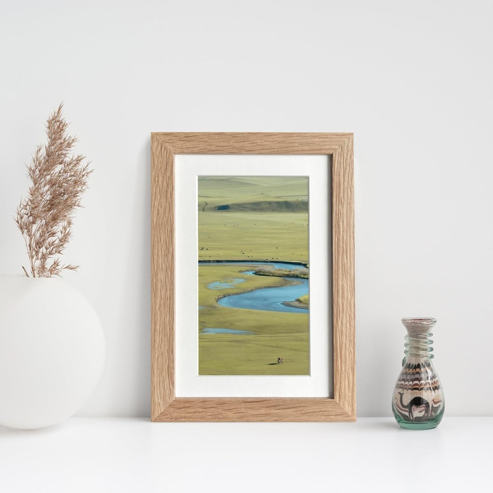 4x6 Picture Frame, Solid Oak W - Bamboo Photo Frame ulasan dan harga