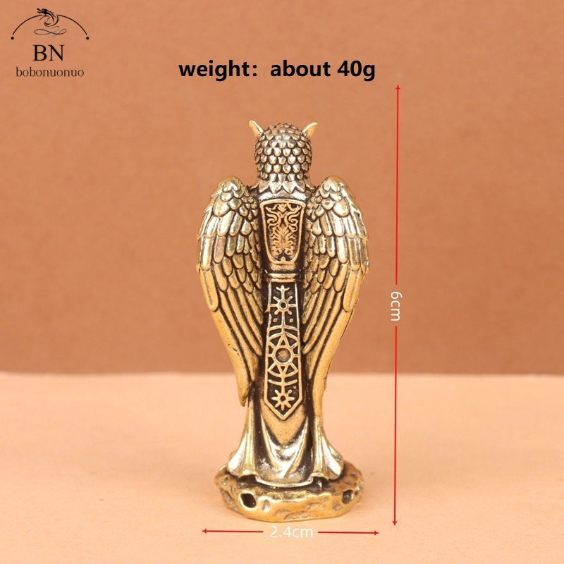 Retro Brass Owl Knight Prophet - Home Decor Korea ulasan dan harga
