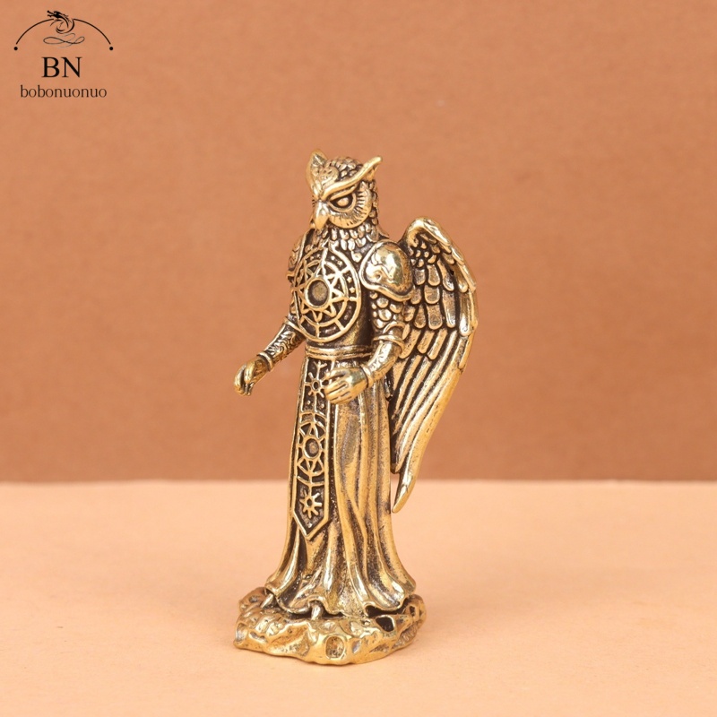 Retro Brass Owl Knight Prophet - Home Decor Korea ulasan dan harga