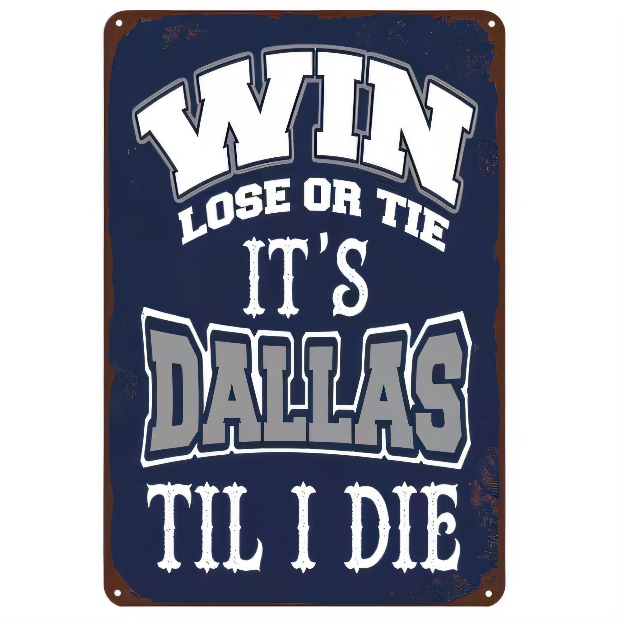 Tin Sign, Y’all Lose Or Tie It - Home Decor Dallas ulasan dan harga