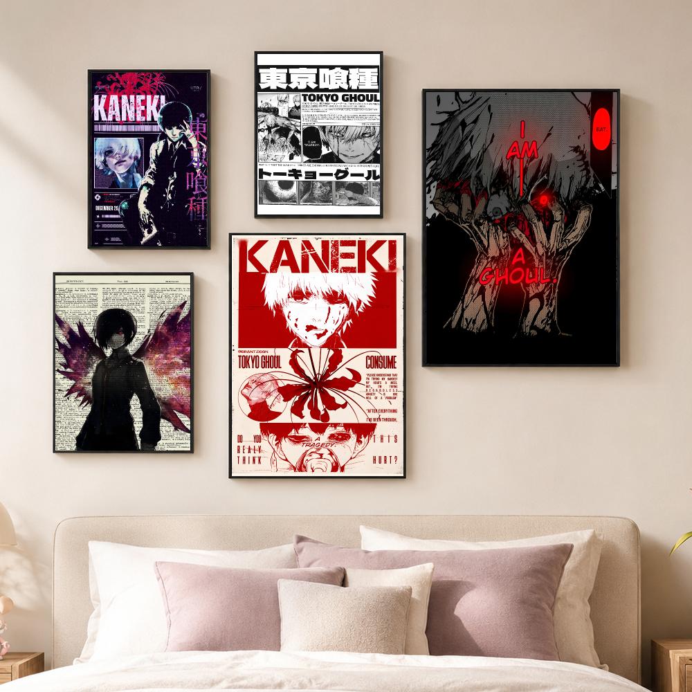 Anime T-Tokyo Ghoul Poster Vin - Home Decor Tokyo ulasan dan harga