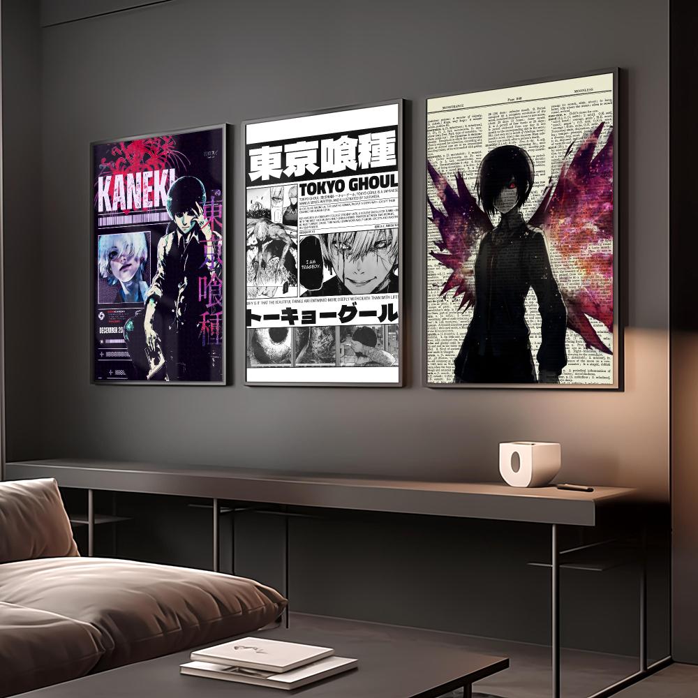 Anime T-Tokyo Ghoul Poster Vin - Home Decor Tokyo ulasan dan harga