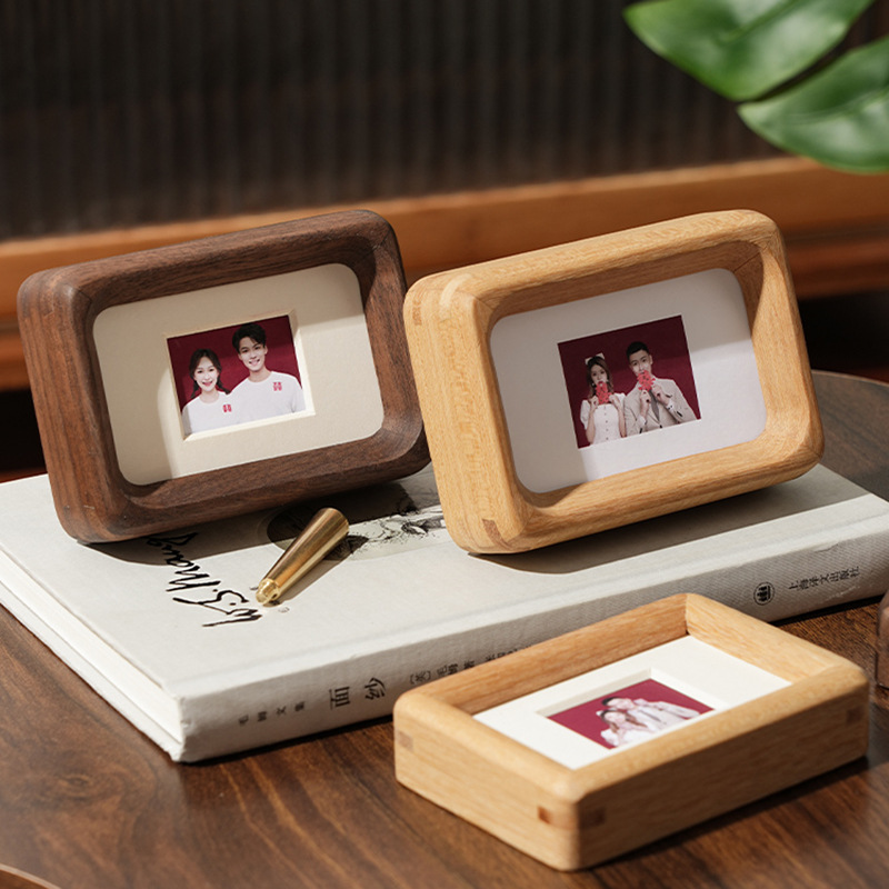 3 '4' ID Photo Frame Magnetic  - Bamboo Photo Frame ulasan dan harga