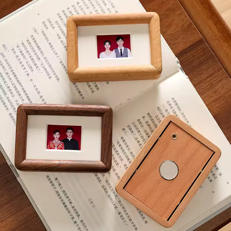 3 '4' ID Photo Frame Magnetic  - Bamboo Photo Frame ulasan dan harga