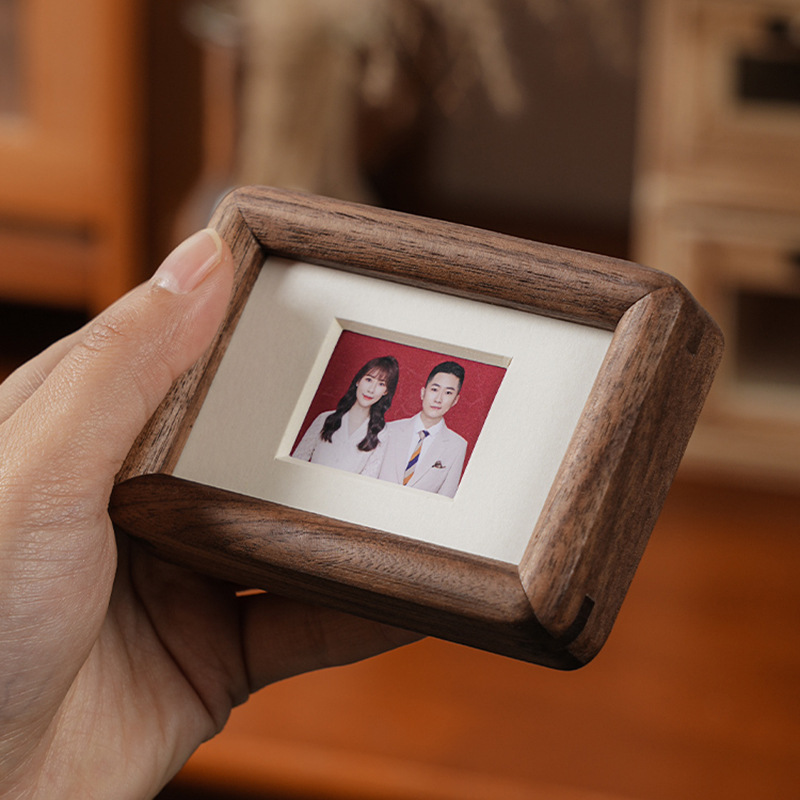 3 '4' ID Photo Frame Magnetic  - Bamboo Photo Frame ulasan dan harga