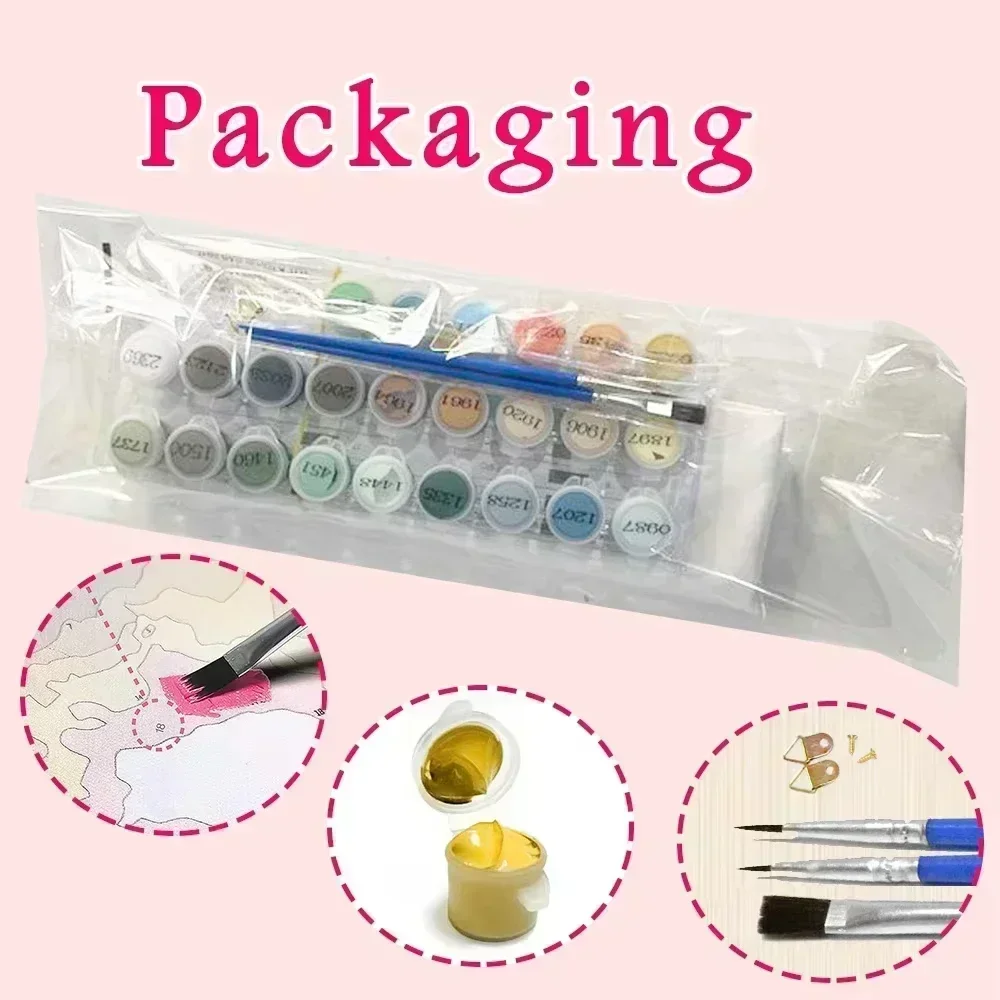 DIY Oil Painting By Number Fan - Home Decor Tokyo ulasan dan harga