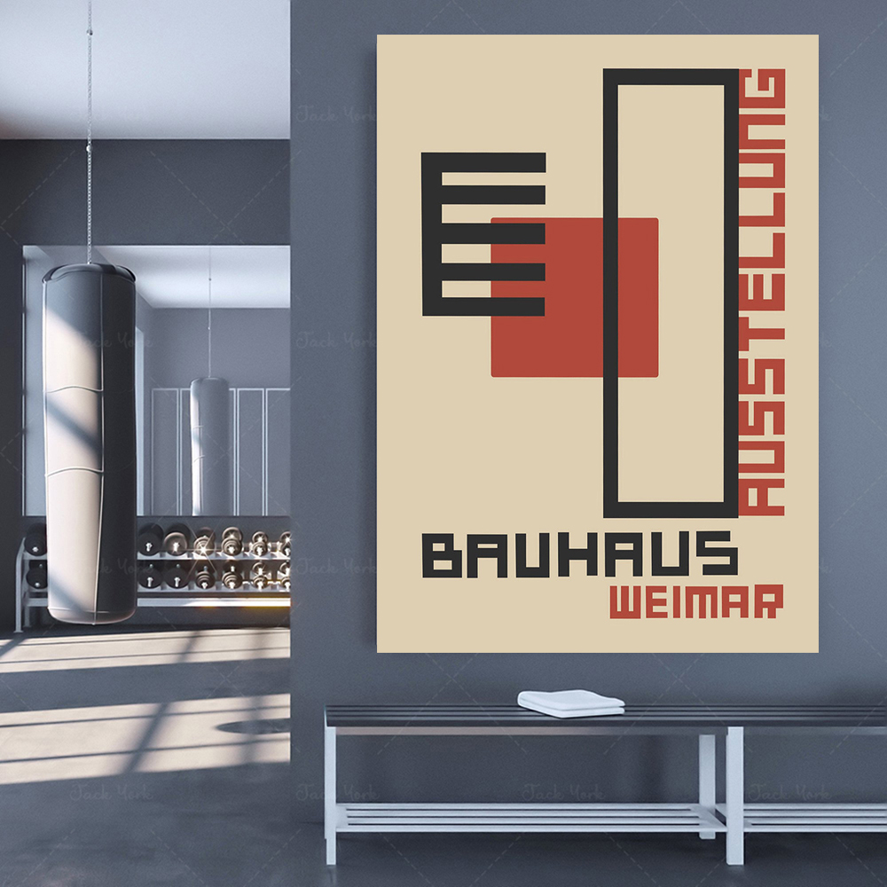 Bauhaus Ausstellung Canvas Pri - Home Decor Expo ulasan dan harga