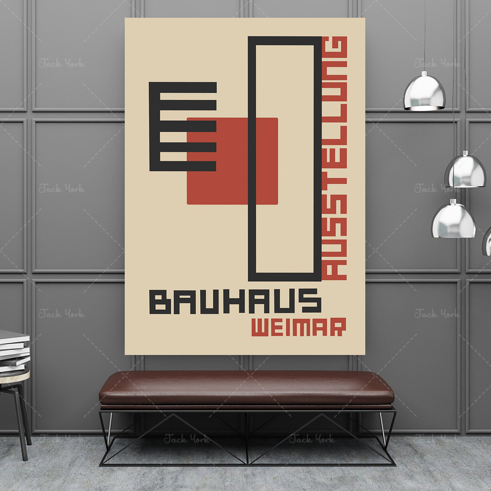 Bauhaus Ausstellung Canvas Pri - Home Decor Expo ulasan dan harga