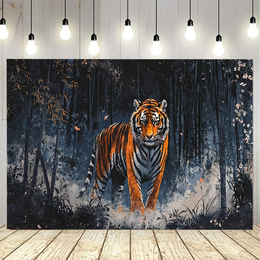 Forest tiger tapestry, animal  - Home Decor Hippie ulasan dan harga