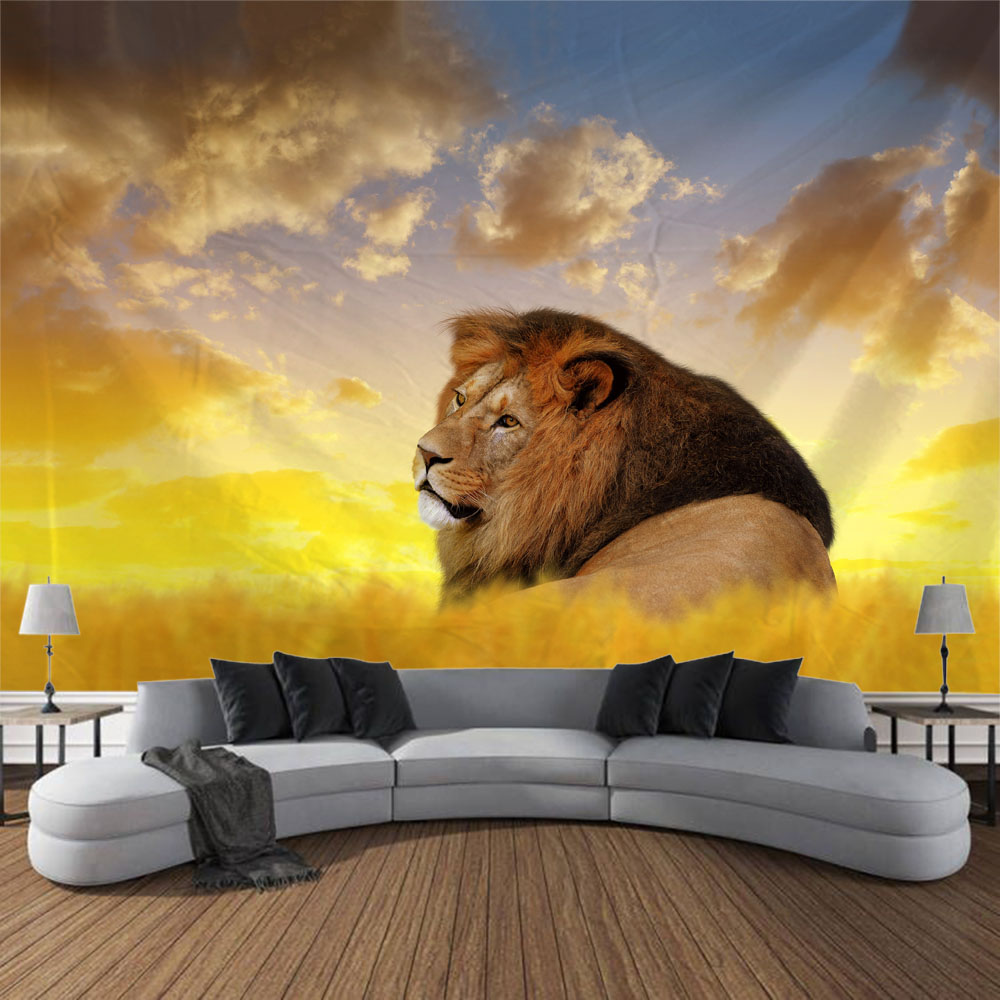 Forest tiger tapestry, animal  - Home Decor Hippie ulasan dan harga