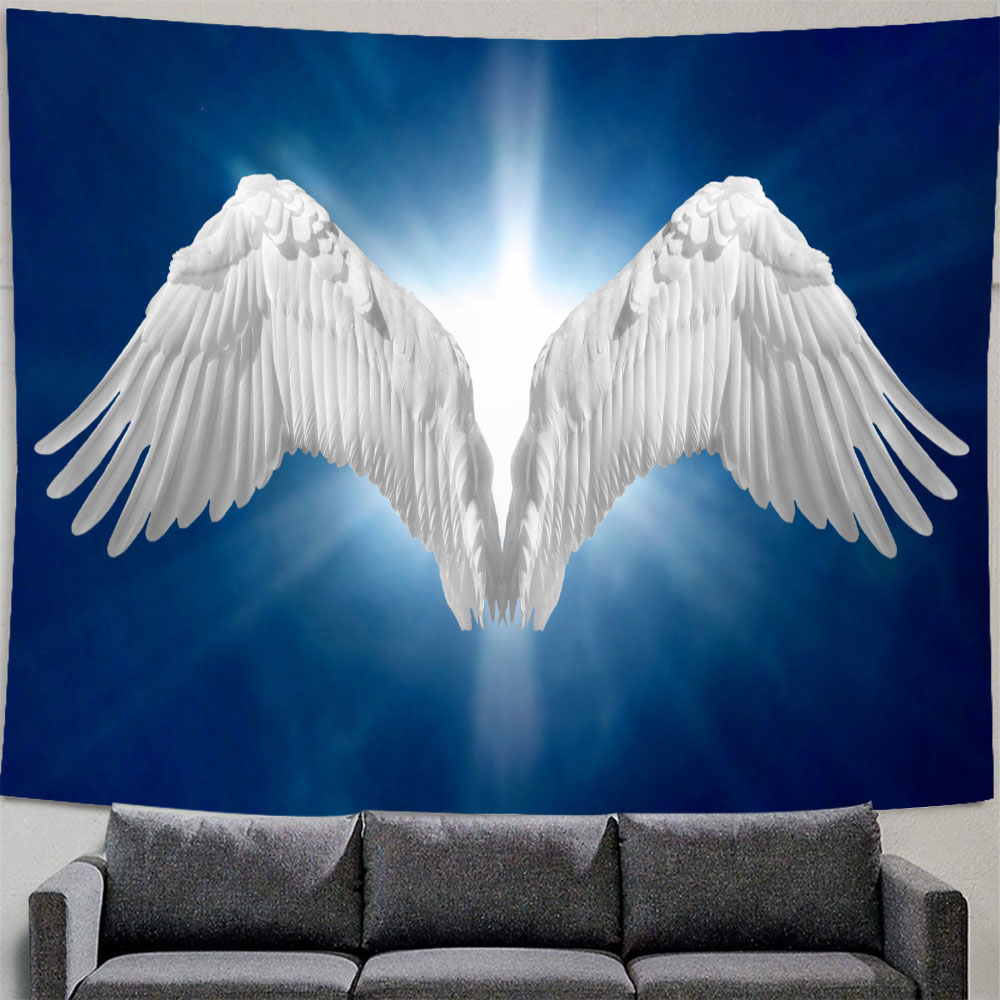 Large Angel Wings Tapestry Hip - Home Decor Hippie ulasan dan harga