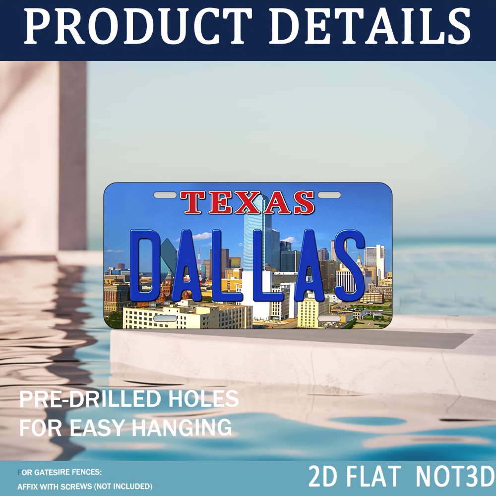 2D Flat, 1pc Vintage Texas Dal - Home Decor Dallas ulasan dan harga